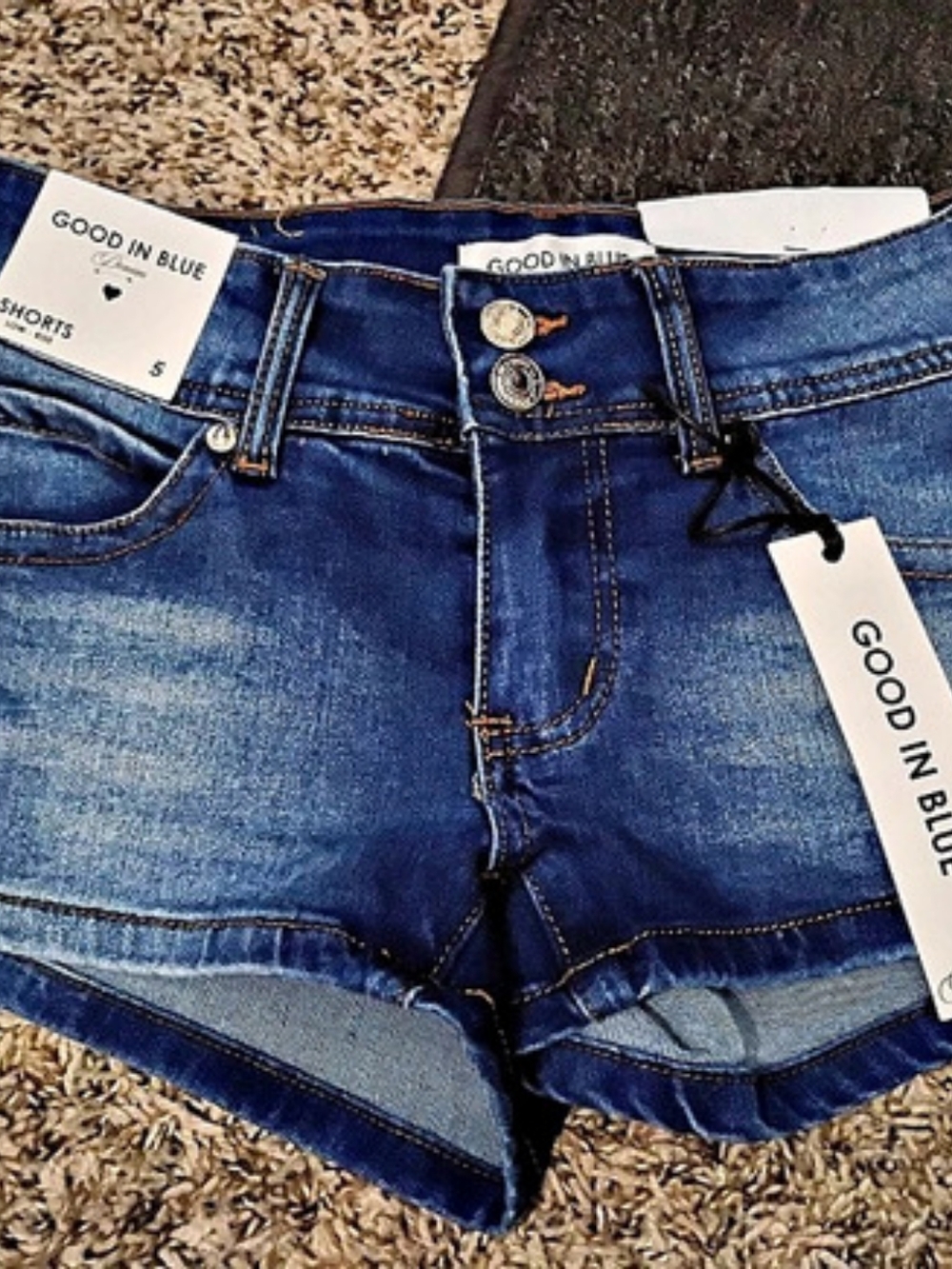 Good In Blue Women's Denim Jean Shorts Size 5 NWT